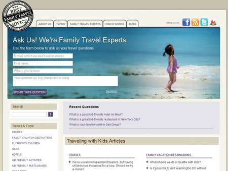 bestfamilytraveladvice-home-page